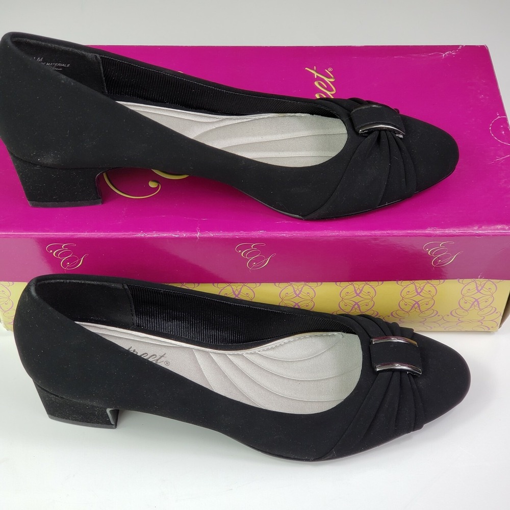 Easy Street Womens Eloise Pum Black Lamy - Women's US 6M New Suede - Picture 3 of 10